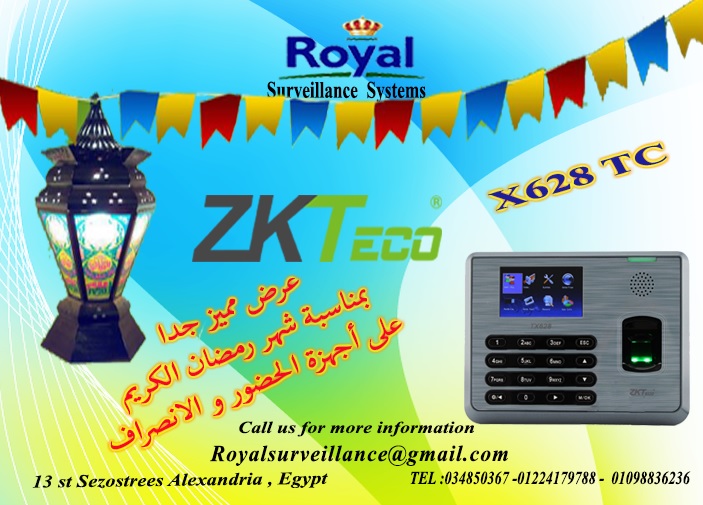 بمناسبة شهر رمضان أجهزة حضور وانصراف ماركة ZKTECOموديلX628-TC P_1240c54801