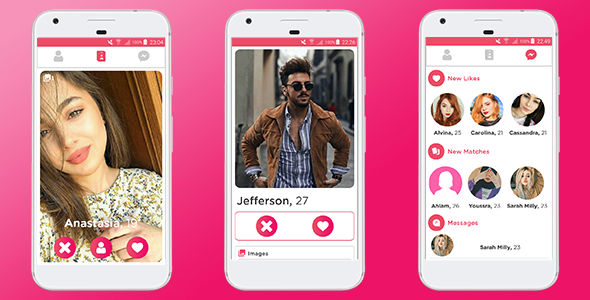Nearheart - Mobile Android Application Social Dating Platform - 2